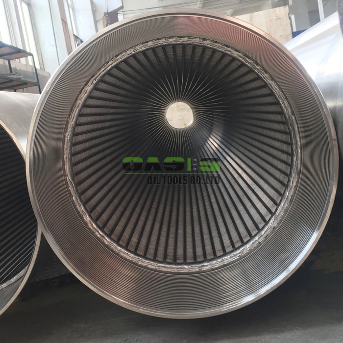 All-Welded Stainless Steel Wedge Wire Screens with Beveled Welding Ring for Well Drilling