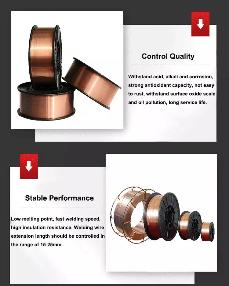 Copper Coated Sg2 Er70s-6 CO2 MIG Welding Wire