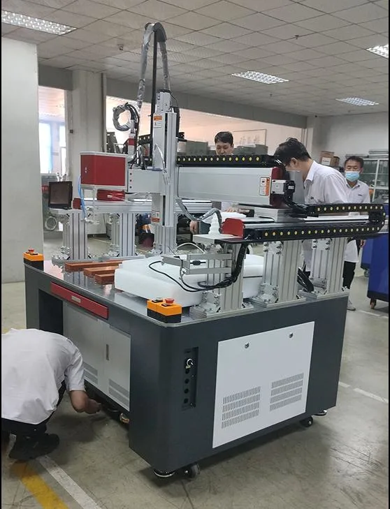 Laser Galvanometer Welder Factory Price, Multi Axis Combined Automatic 1500W/2000W Welding Machine, Spot Welding Battery Pack Cells, Metal Frame, Aluminum, Ss.