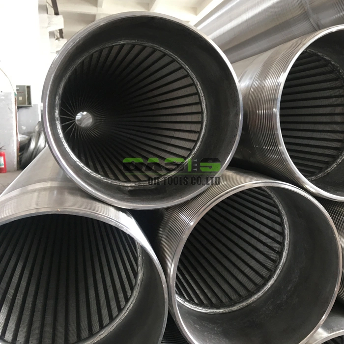 All-Welded Stainless Steel Wedge Wire Screens with Beveled Welding Ring for Well Drilling