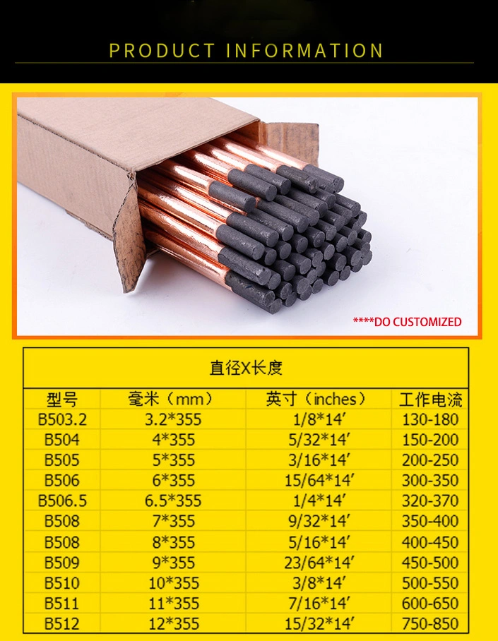 Reliable China Manufacturer DC Connected Jointed Arc Gouging Carbon Rod