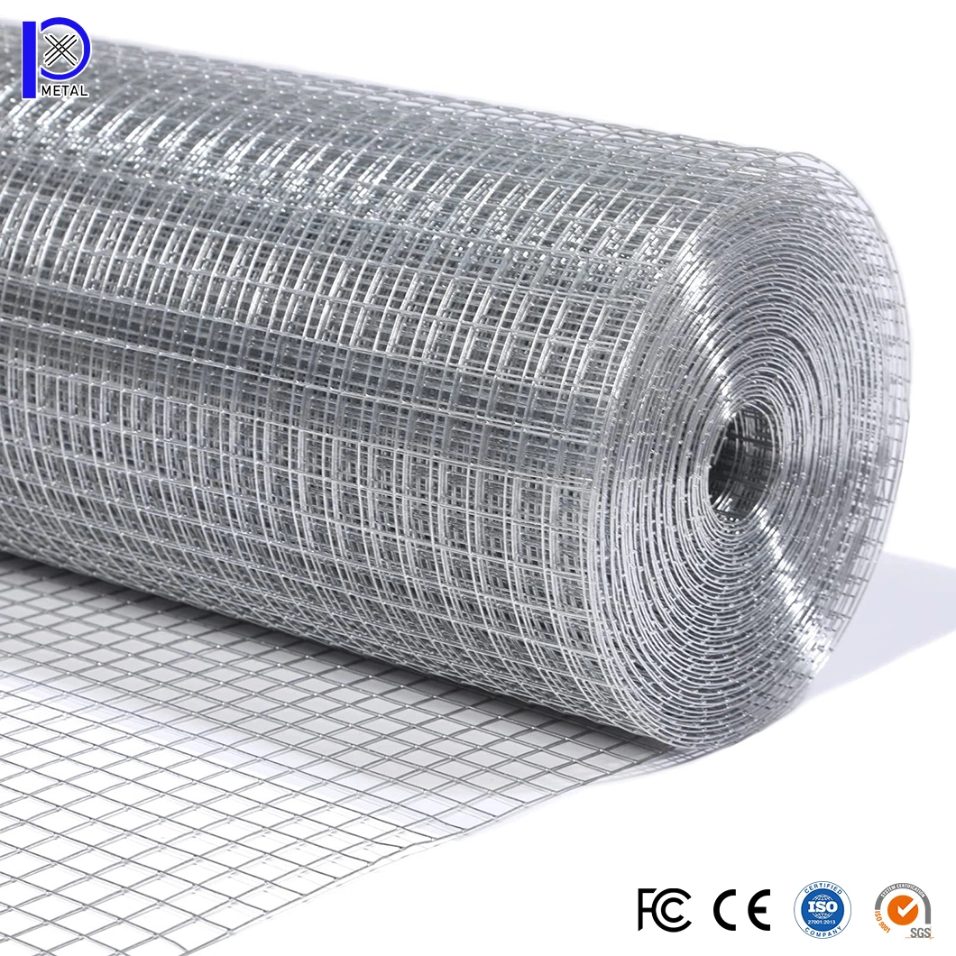 Pengxian 0.5m - 2m Welding Iron Wire Mesh Roll China Manufacturers 1/2 Hot -Dipped Galvanized Welded Wire Mesh Used for Welded Mesh Fencing. 0