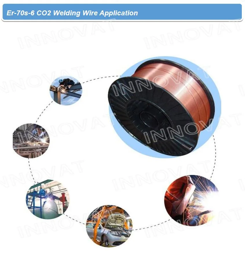 Er-70s-6 CO2 Copper Welding Wire/0.6mm 0.8mm 0.9mm 1mm 1.2mm CO2 Welding Wire Copper Welding Wire