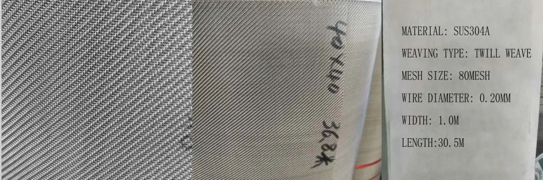 Galvanized/Mild Steel / Stainless Steel Woven Wire Mesh for Filtering Mesh