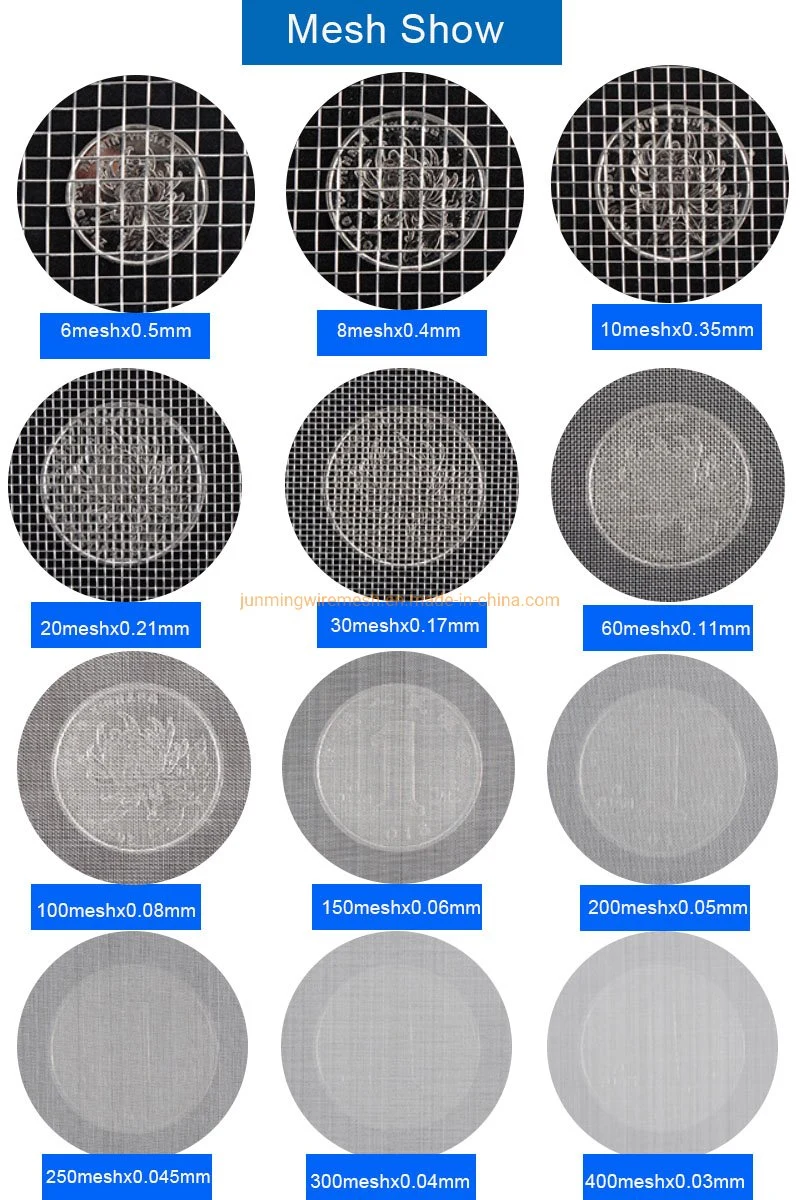 Stainless Steel Duplex Wire Mesh Ss 304 316/Galvanized Square Woven Filter Plain Twill Dutch Knitted Sintered Mesh for Sieving Filtering Filtration Mining Sieve