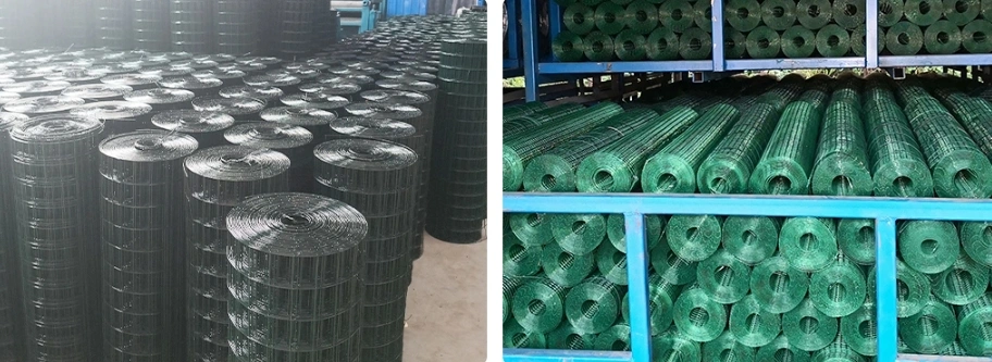 Stainless Steel, Hot DIP Galvanized L, Electro Galvanized, PVC Coated Welded Wire Mesh Panels Rolls for Garden Agriculture Poultry Animal Rabbit Cage