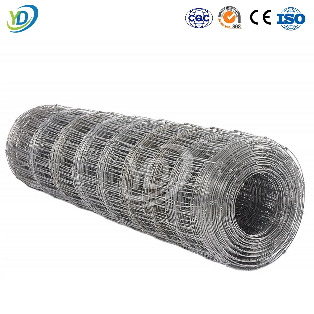 Yeeda Thick Wire Mesh Fencing China Manufacturers Wire Mesh 2 X 2 4.0mm - 9.0mm Diameter Galvanized Steel Farm Fence Hinged Knot Fence