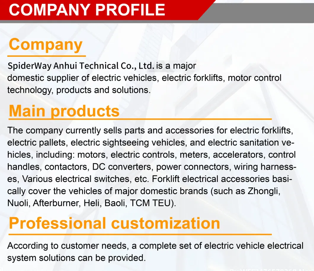 Technical Albright DC Contactor Spi-Sw60 for Heli/Baoli/Zhongli 80A Electrical Forklifts