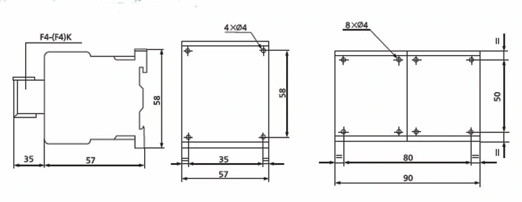 3p/4p 9A 12A 18A OEM China AC Contactor LC1-K 09