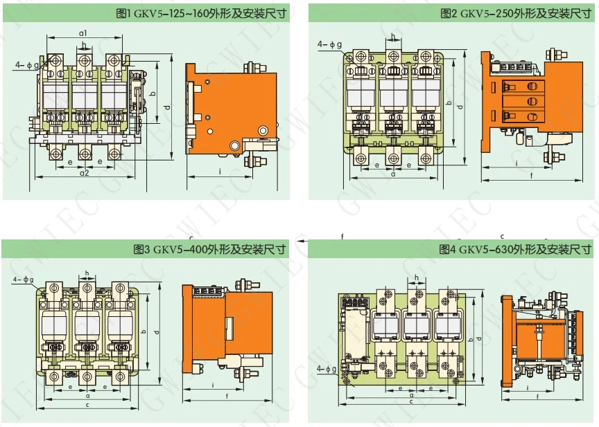 400A 600A Electrical Ckj5 Price 160A Contactor Magnetic with High Quality