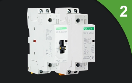 Gada AC Mini Modular Contactor 230V 1 Pole No/Nc Magnetic 1p 9A 25A Electric Contactors