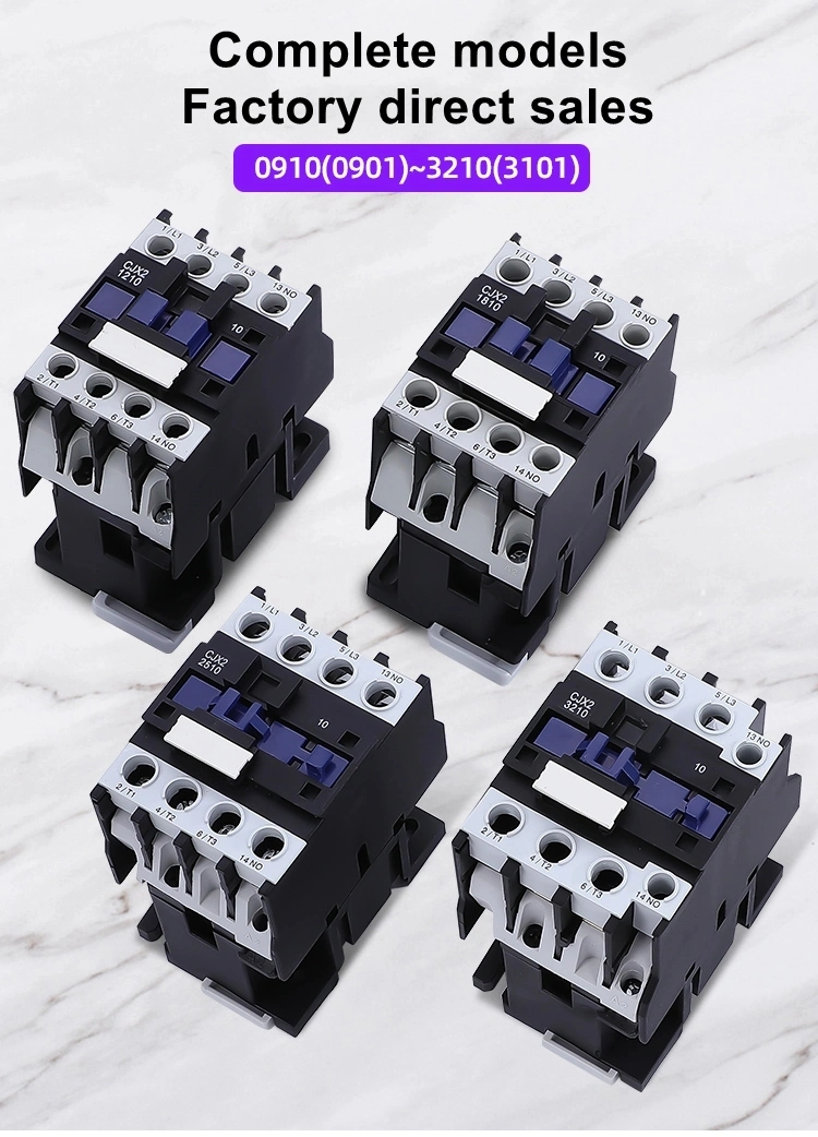 Factory Price 12A 32A 3p 4p Magnetic Relay 3 Pole Power Electrical Contactor