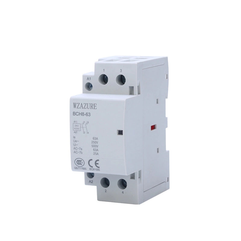 DIN Rail Modular DC Contactor 12V 24V 16A for Smart Lighting Control