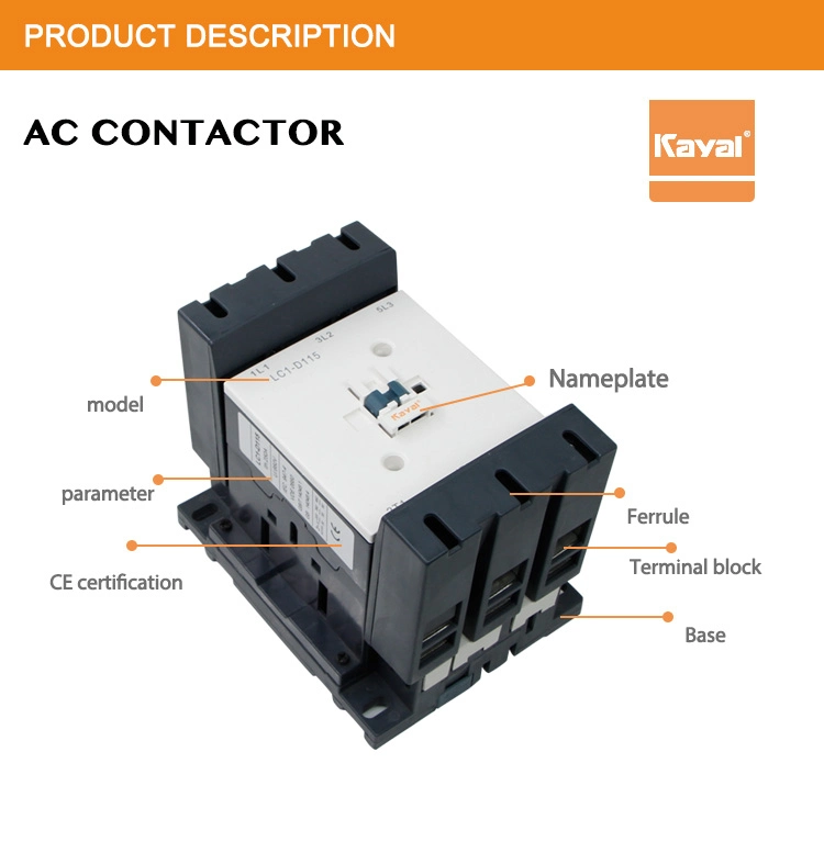 Free Sample LC1-D 115A Electric Types of Contactor