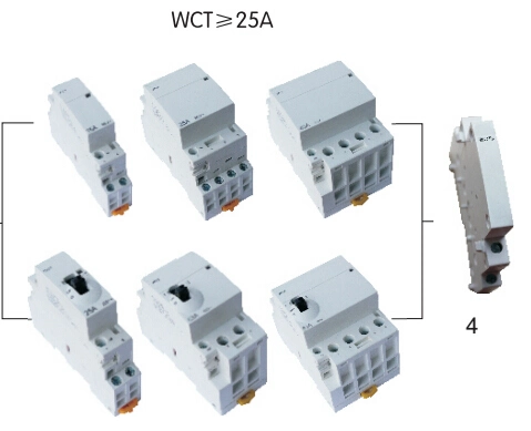 General Wiring Diagram Electrical AC Motor Wct 4p 2nonc Mini Contactor