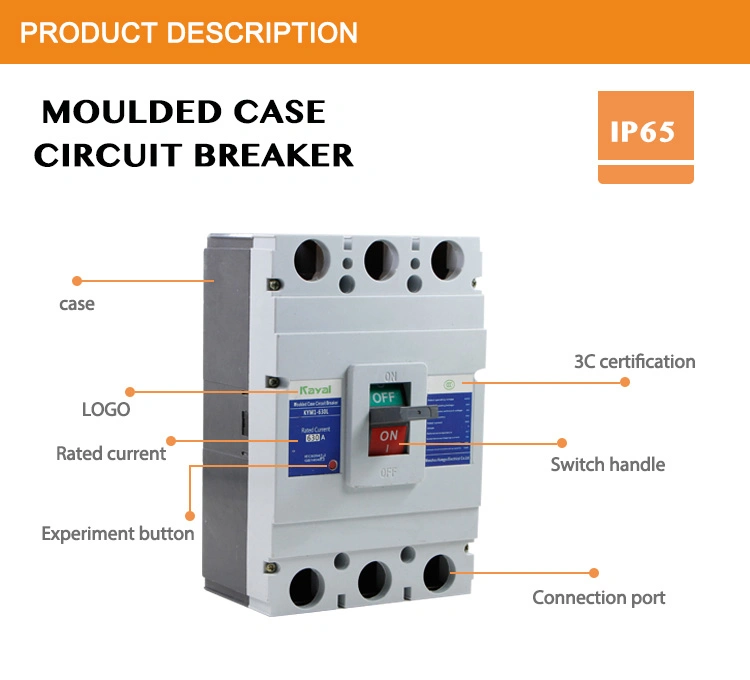 Kayal Three Phase Moulded Case Circuit Breaker 150 AMP 160 AMP 4 Pole MCCB Price