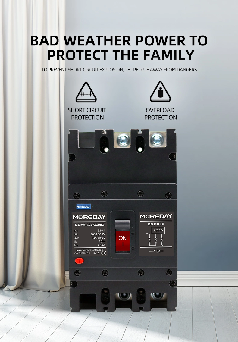 Plastic Molded Case Circuit Breaker 3p 4p 100A 125A 200A 250A 400A 630A 800A 1000A Power MCCB