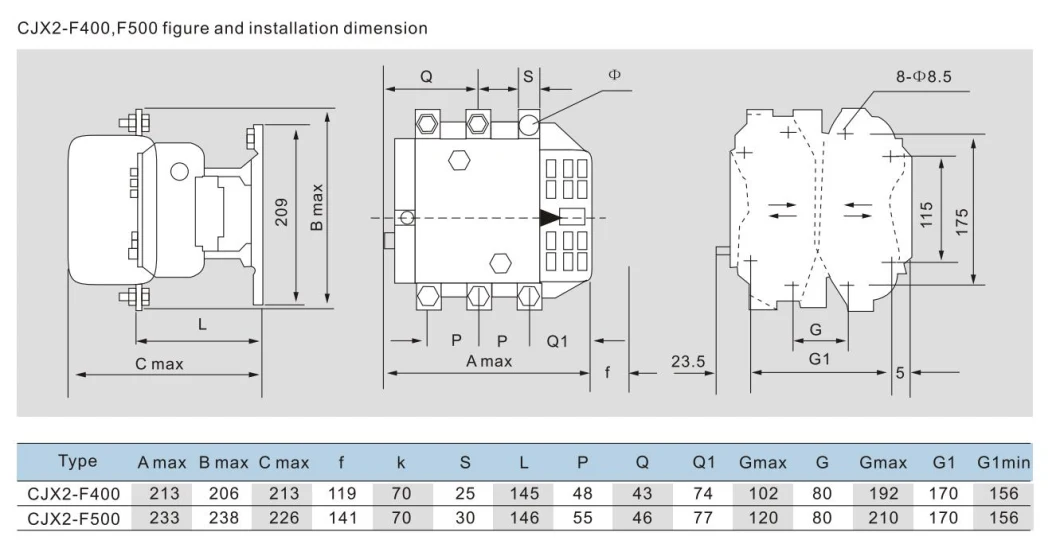 LC1-F330 (CJX2-F330) AC Contactors, CE Proved High Quality AC Contactors