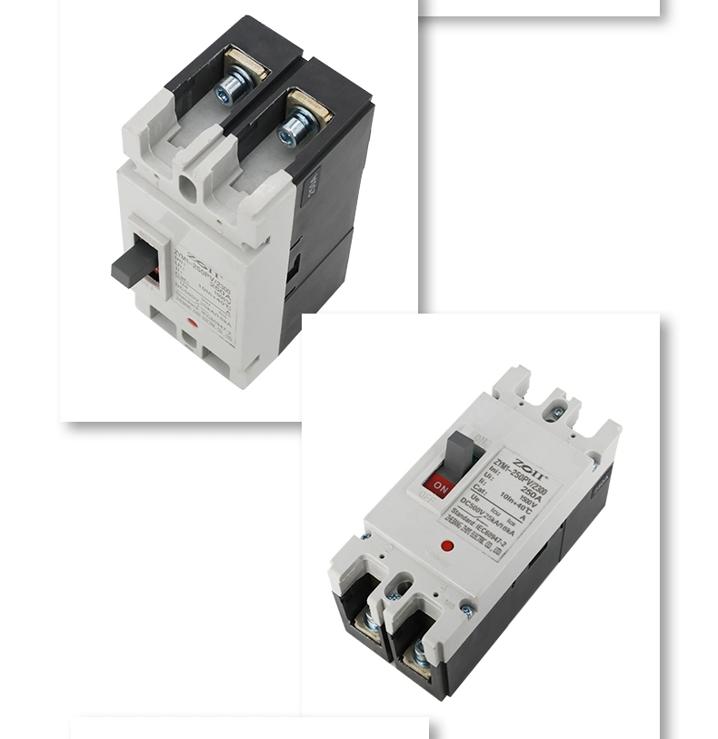 Zoii Hight Quality 100A 125A 140A 160A 180A 225A 400A 630A DC Moulded Case Circuit Breaker MCCB