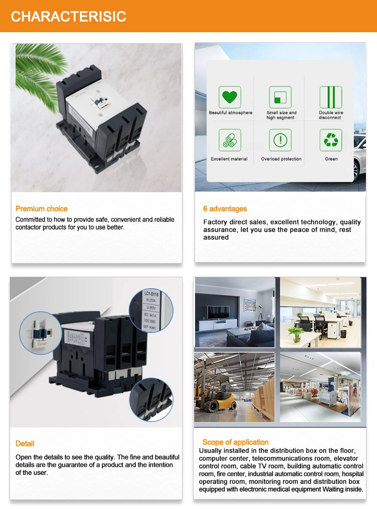 AC Magnetic Contactor 380V with Ce Certification