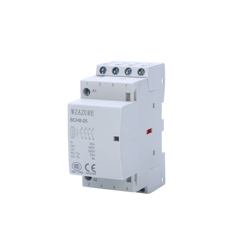 DIN Rail Modular DC Contactor 12V 24V 16A for Smart Lighting Control