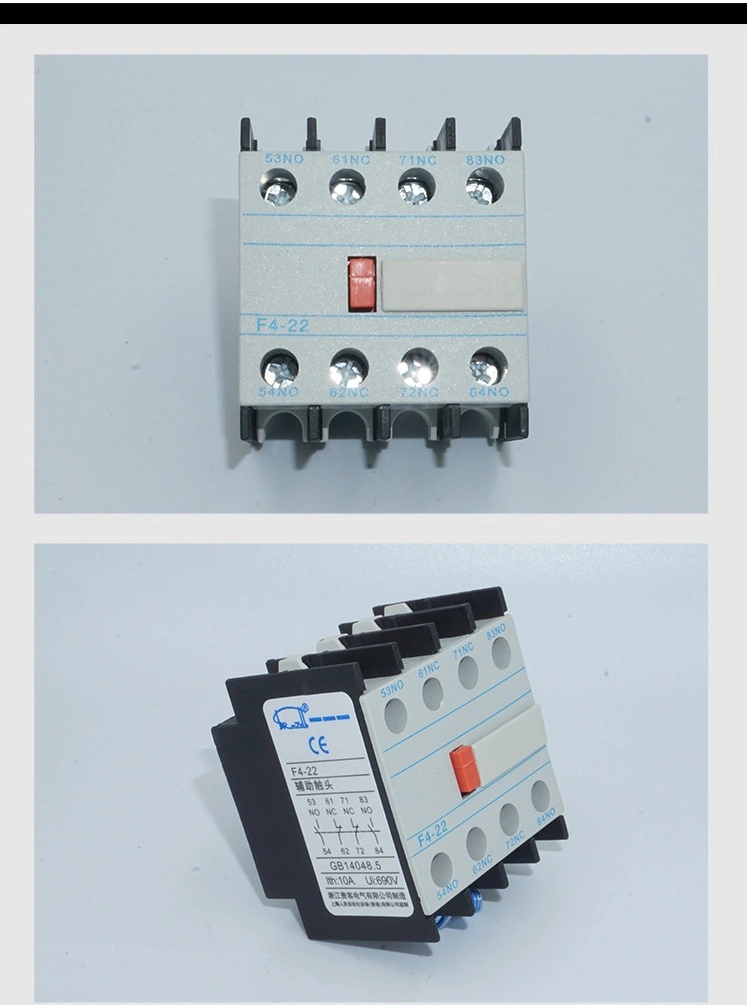 Manufacture AC China Manufacturer Gwiec Part 4 Pole Magnetic Contactor Auxiliary Contact