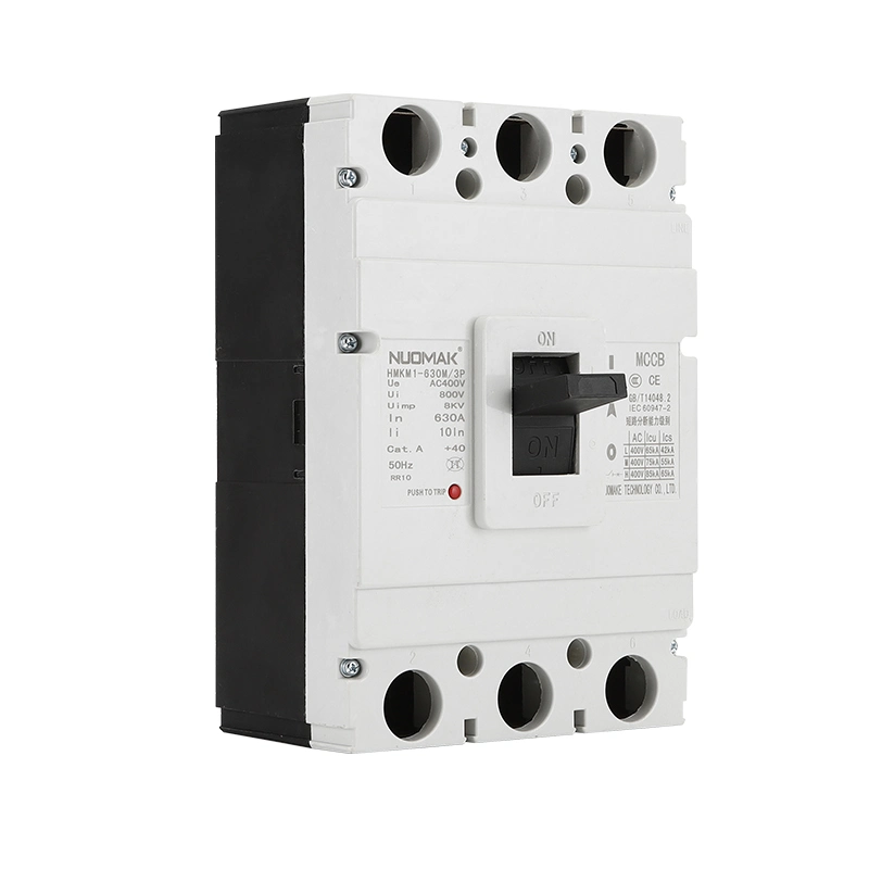 MCCB CE 800V AC50/60Hz 400V 630A 3p Moulded Case Circuit Breaker 400A Hmkm1-630m 3p MCCB