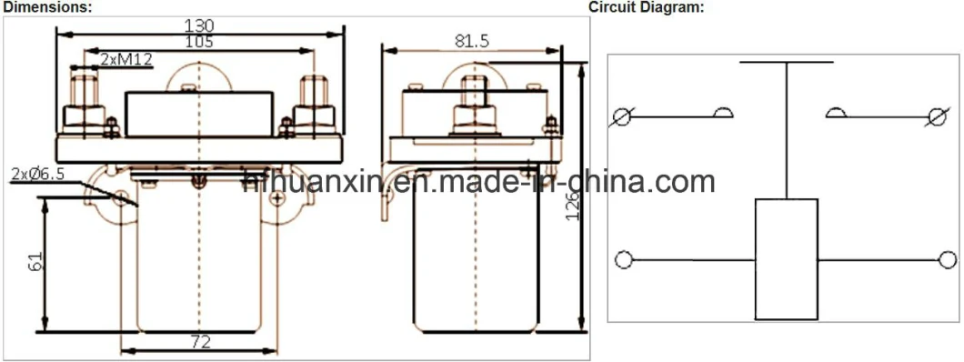 Zj600d Contactor 600A Power Contactor