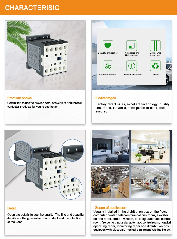 LC1-K0601 Normally Closed Good Quality Electric Magnetic Mini AC Contactor