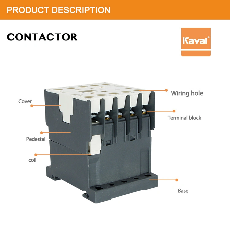 Free Sample! GB14048.4 Cjx2-K/LC1-K 24V 48V Magnetic AC Contactor