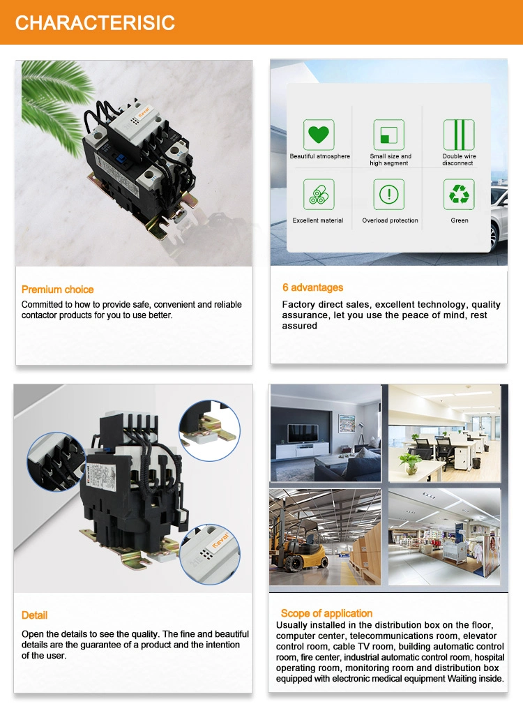 3 Phase Change-Over Switch-Over Capacitor AC Magnetic Contactor