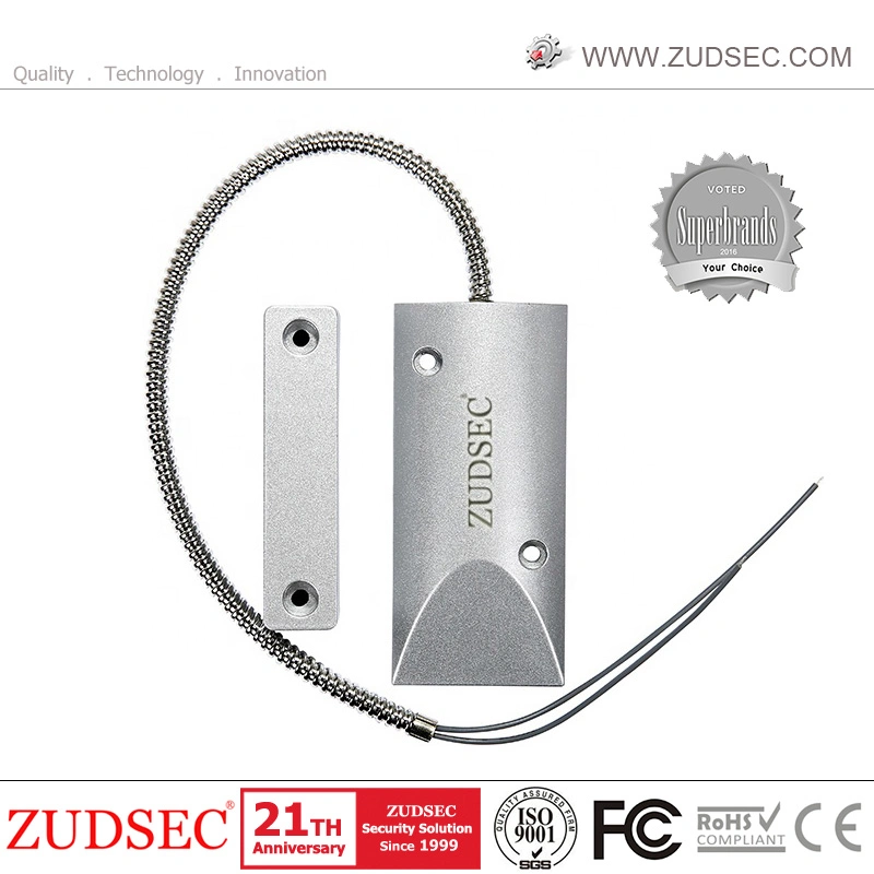 Hotel Security Copper Body Recessed Door Sensor Magnetic Contact for Door/Window Use