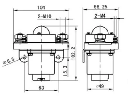 Szj-400A DC Contactor Electric Car, Machinery System, Cleaning Car, Power System