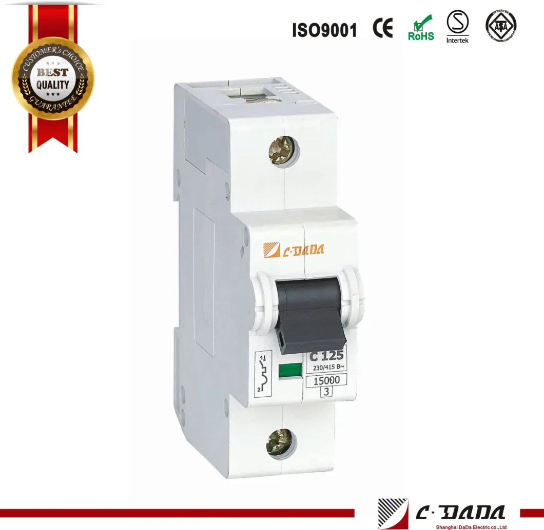 CE Approved Double Contact Point Cdada, OEM, ODM 100A 15ka MCB