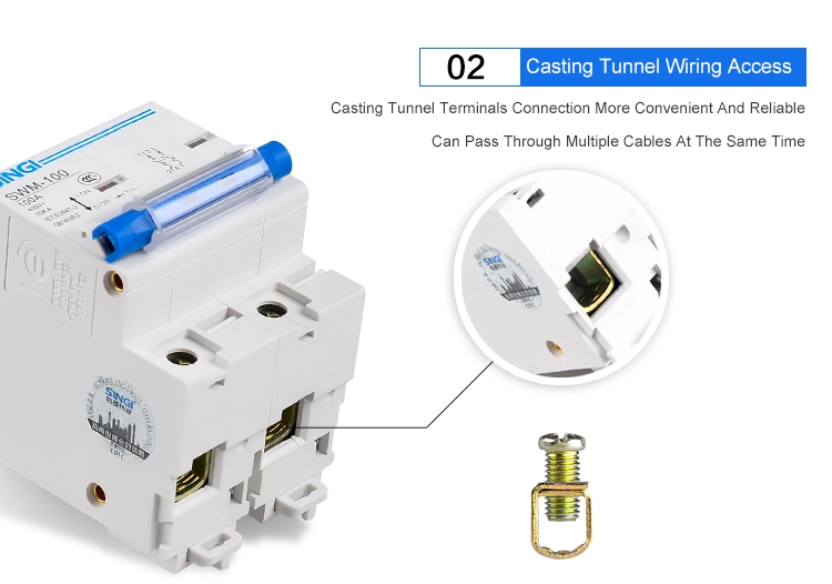 Swm-100/100A MCB/High Quality MCB/ Big Current MCB/Miniature Circuit Breaker