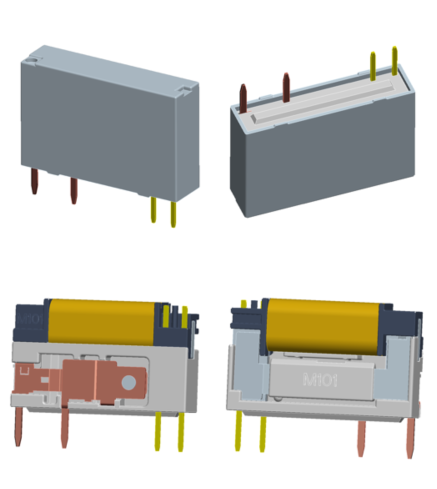 Black Subminiature Meishuo Zhejiang, China Electromagnetic Power Relay Relays Mcd-S-112-a-42