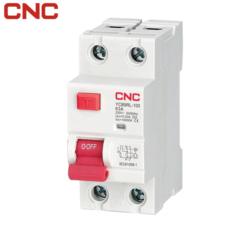 CNC Ycb9rl-100 Series RCCB 2p ELCB/RCCB/RCBO 63A RCCB/RCD 4p