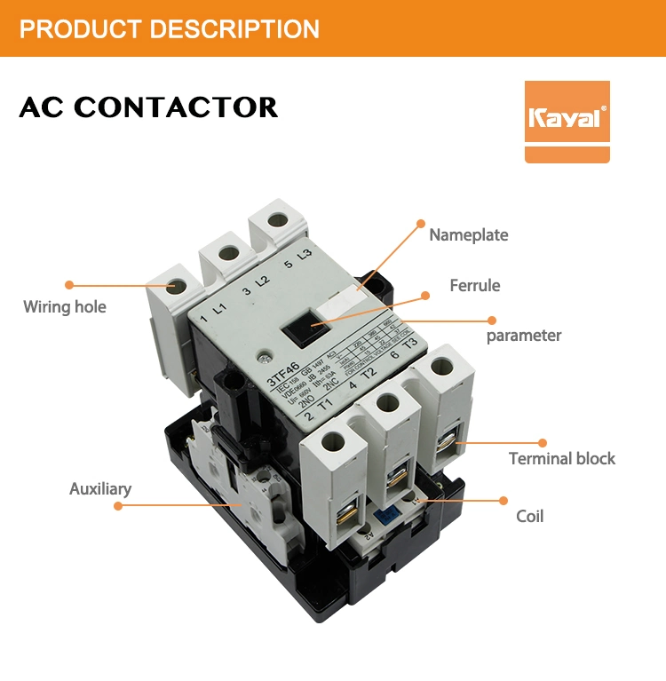 Free Sample 3TF Type High Quality Contactor 49A 54A 58A 380V 660V