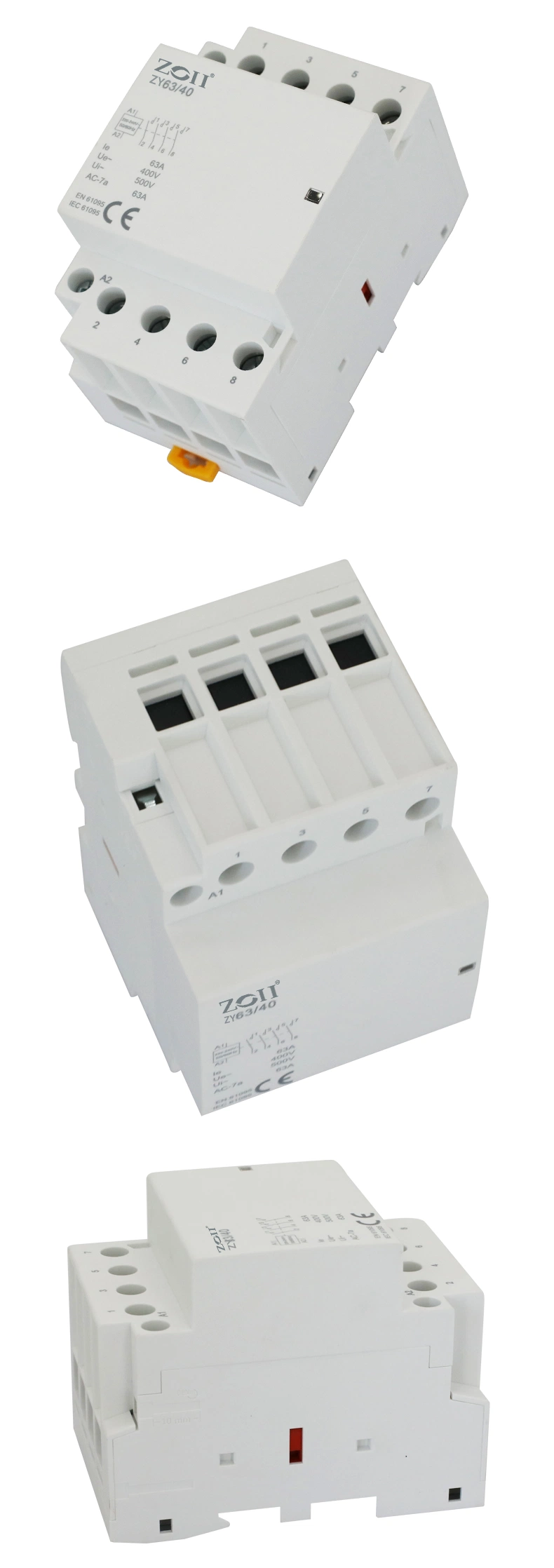 Hot Selling Zoii CT 25A 220V 1no1nc AC Contactor Automatic Type Modular Contactor