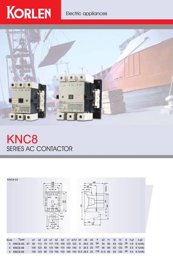 3TF AC Contactor Knc8-50, with CB Ce Semko