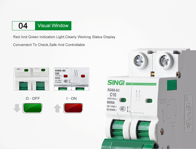 Circuit Breaker Singi Standar Export Carton 6ka Zhejiang China MCCB with CE