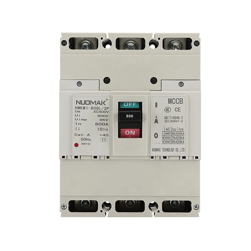 Hmkm1-800m/3300 Series Moulded Case Circuit Breaker 630A AMP MCCB Nuomake Hmkm1-800A MCCB