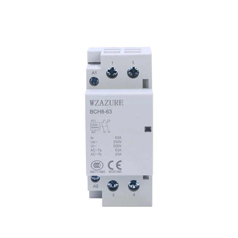 2 Pole DIN Rail Mounted Household Modular AC Contactor32A 63A 220V Contactor