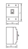 China Manufacturing Cheap Wholesale Price Moulded Case Circuit Breaker 400-800A 4poles MCCB