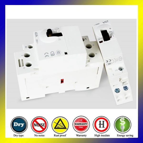 4p 40A 230V AC 3 Phase AC Household Contactor for Made in China