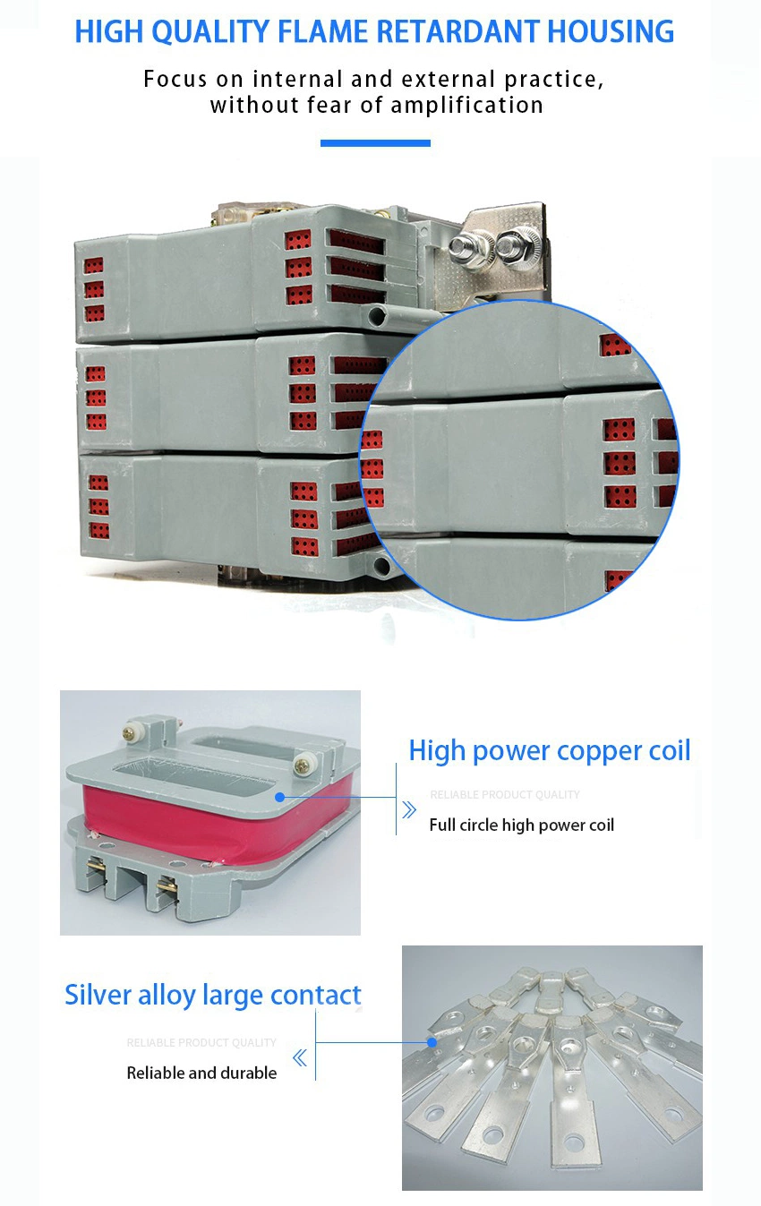 China 220V Manufacturer Cj40 600A Single Phase Energy Efficient Contactors Magnetic Contactor Price 1000AMP