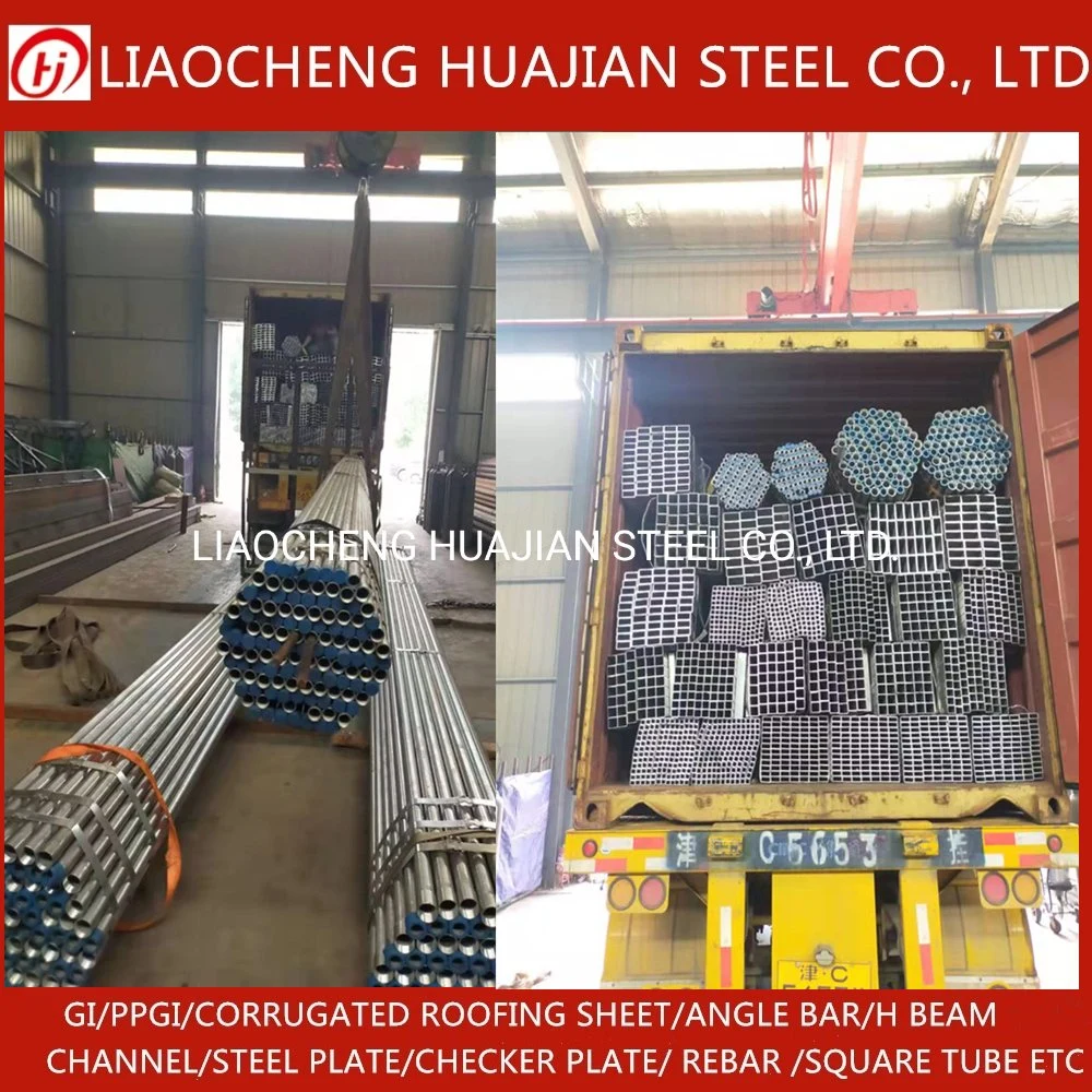 Gi Pipe Welded ERW Round Square Rectangular Rhs Shs Hollow Section Steel Tube Galvanised Steel Tube