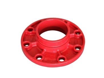 Red Color Fire Fighting Ductile Iron Grooved Pipe Fitting