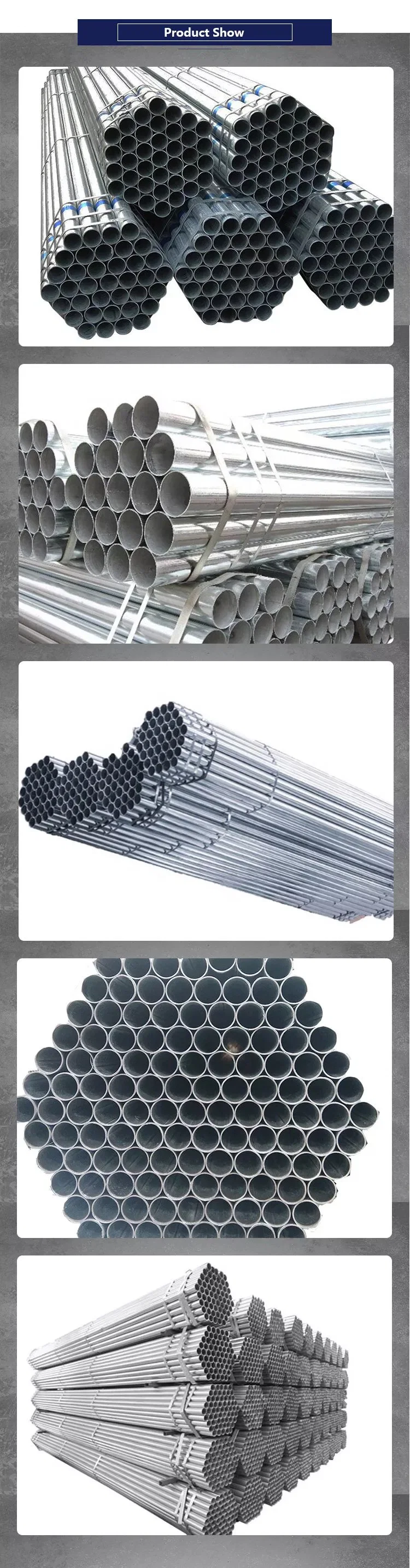 Factory Supplier Galvanized Iron Steel Gi Pipe/ Low Price High Quality Galvanized Steel Pipe Tube