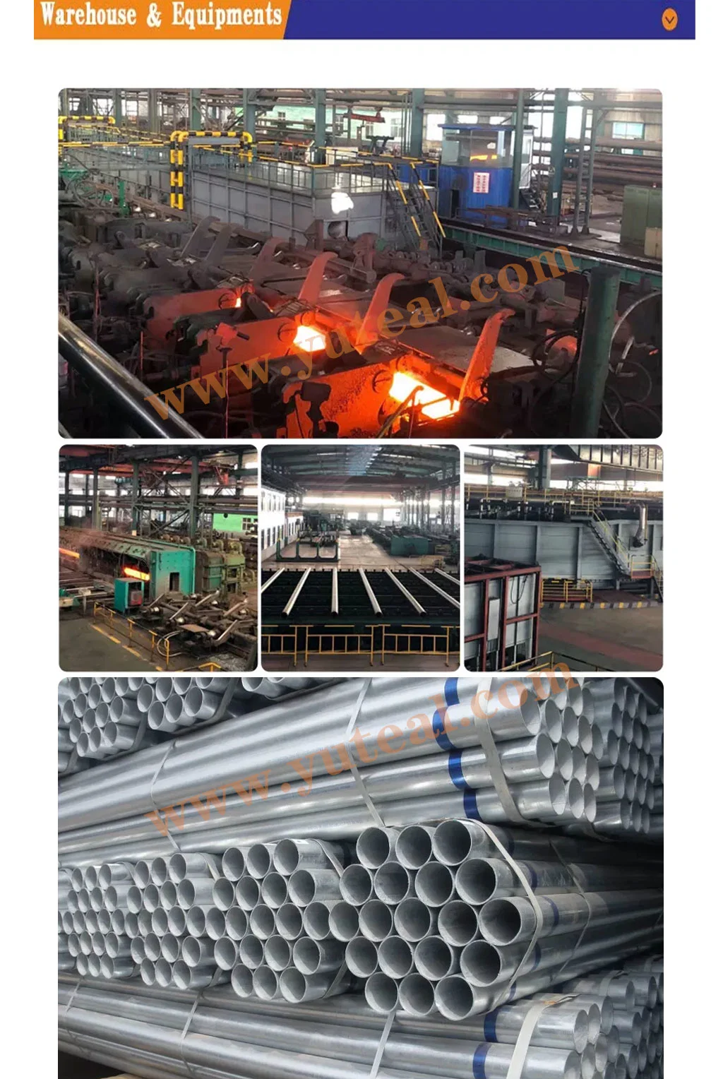 High Quality Hot Sale ASTM Standard Sq Cr22 (230) , Sq Cr22 (255) , Sq Cr40 (275) , Sq Cr50 (340) Low Carbon Hot DIP Galvanized/Carbon Tube